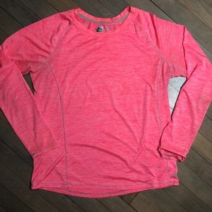Hot pink Reebok long sleeve workout shirt, LG